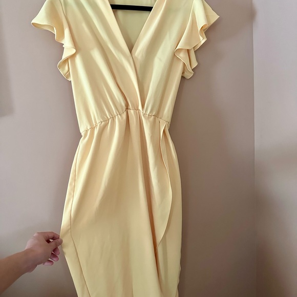 NWOT Amanda Uprichard Yellow Dress - Picture 5 of 8